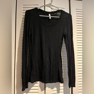 Semi-sheer black longsleeve